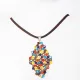Symphony - Xochitl Rhombus M-Chocolate Suedine - 1